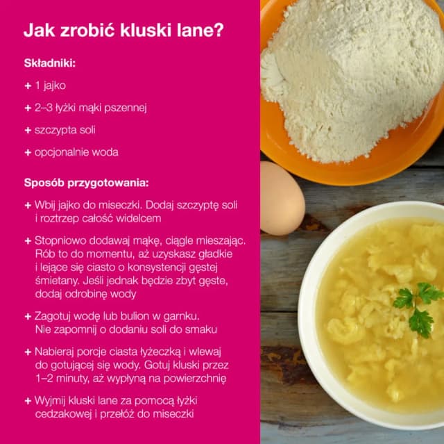 Jak zrobić lane kluseczki do zupy - prosty przepis i wskazówki Jak zrobić lane kluseczki do zupy - prosty przepis i wskazówki